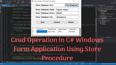 CRUD Operation in C# Windows Form Application Using Store Procedure