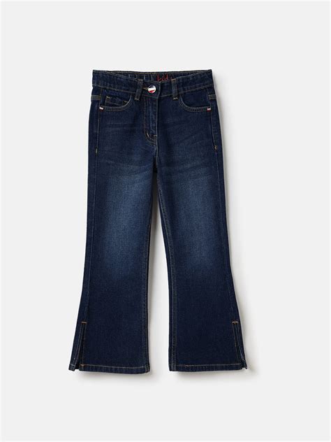 Shop Elle Kids Blue Bootcut Fit Solid Jeans Online – Iconic India