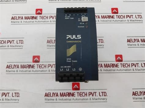 Puls Qt20.241 Power Supply 24V 20A 3Ac Input 380-480V Class I Div 2 ...