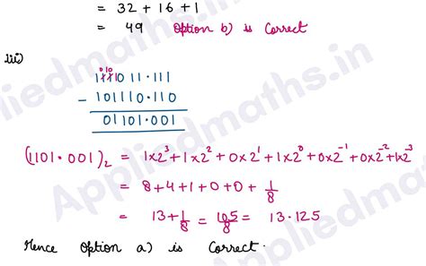 Applied Math Class 11 Binary Numbers 的图像结果