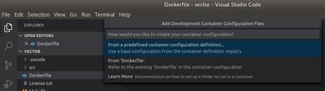 VS Code Attach to Container 的图像结果