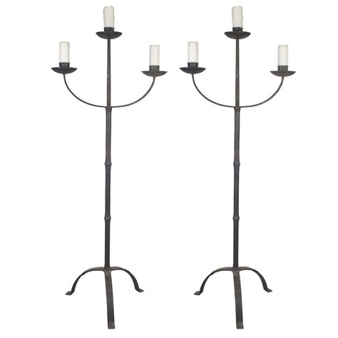 Large Modernist Floor Standing Candelabra at 1stDibs