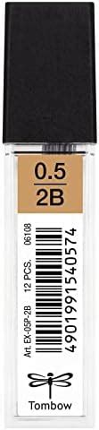 Tombow Mechanical Pencil Lead Tube| 12 leads per tube|0.5mm|2B|Pack of ...