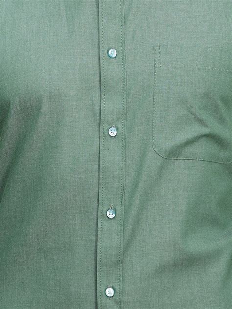 Raymond Green Solid Slim Fit Full Sleeve Cotton Shirt – MyRaymond