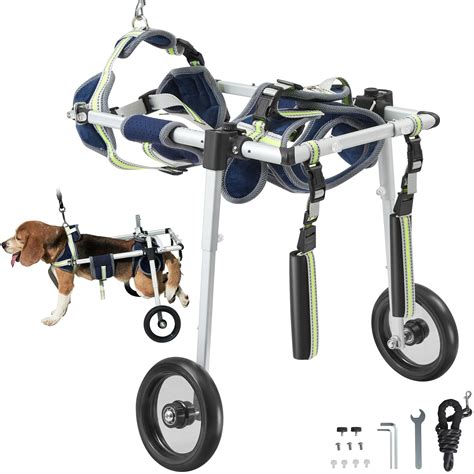 Vevor 2 Wheels Dog Wheelchair For Back Legs Pet Wheelchair | Desertcart ...