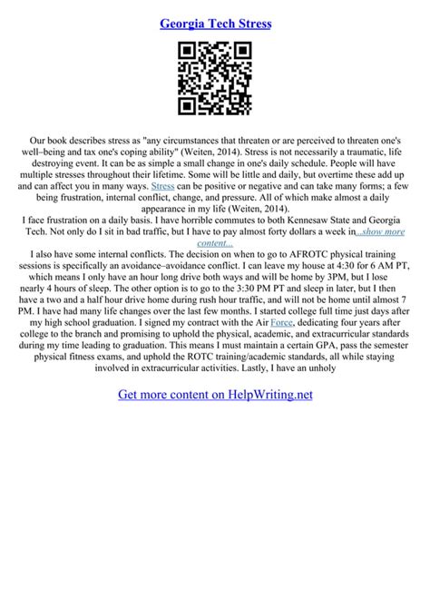 Georgia Tech Essay Examples 的图像结果