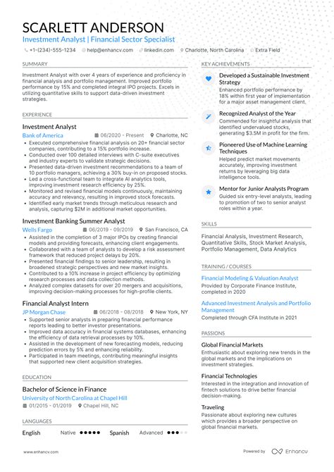 Investment Banking Resume