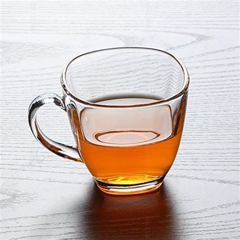 Buy FINSTER Glass Premium Square Tea/Coffee Cups Set of 6 - 190ml ...