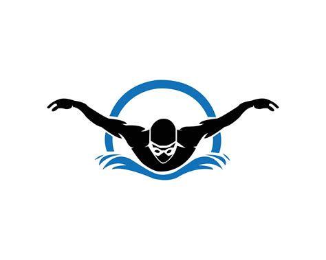 Sport swimming logo design concept vector template. 42159685 Vector Art ...