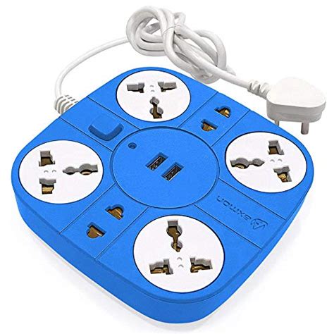 Buy Axmon Extension Board with USB Port [FIRE Resistant] [6 Socket 2 ...