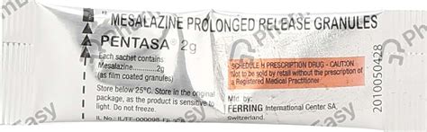 Pentasa 2 G Granules (2): Uses, Side Effects, Price & Dosage | PharmEasy