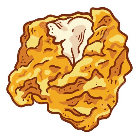 Fried Chicken Illustration Clip Art Transparent Background, Fried ...