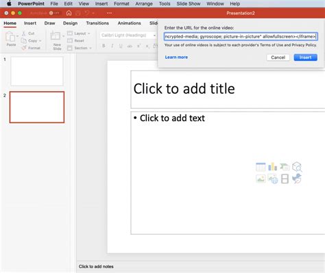 Image result for Embed Video Code On PowerPoint From YouTube