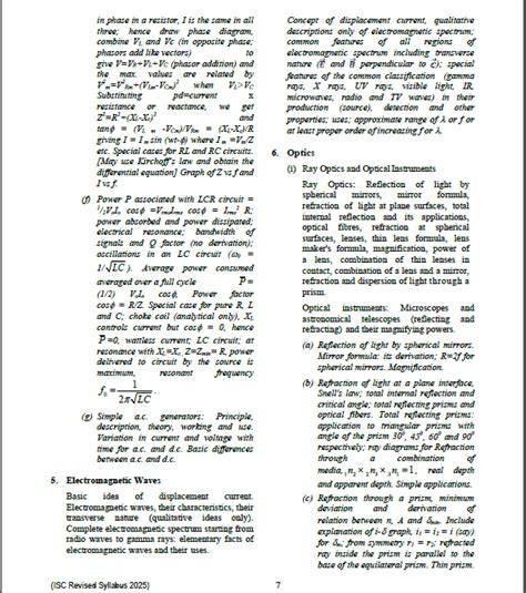 Image result for Physics Class 12 ISC Syllabus