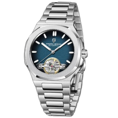 PAGANI DESIGN PD-YS025 Automatic Stainless Steel Sapphire Glass Wristw ...
