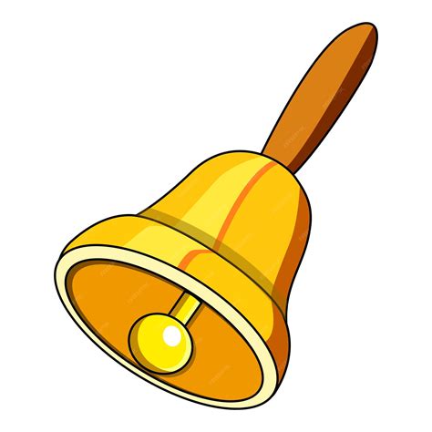 2d bell cartoon vector illustration | Premium Vector