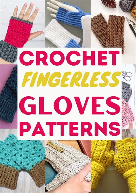 8 Free Crochet Fingerless Gloves Patterns - DIYs Maker