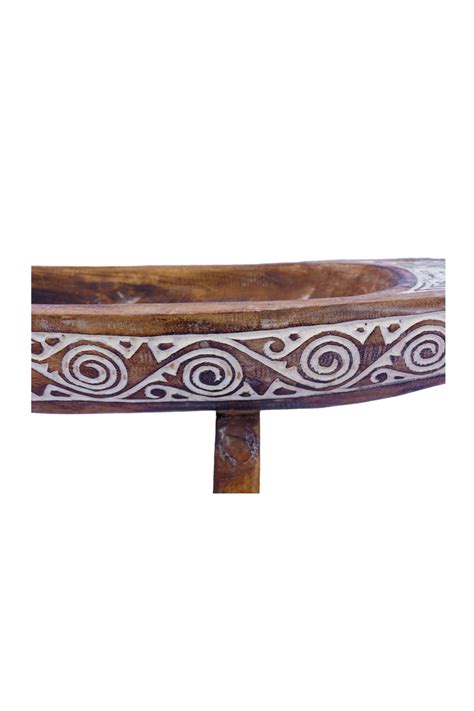 Tribal Hand Carved Wooden Boat - Large - Style 4 – Decorcorner