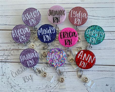 Custom Round Badge Reel - Etsy | Badge reel, Badge reels diy, Badge
