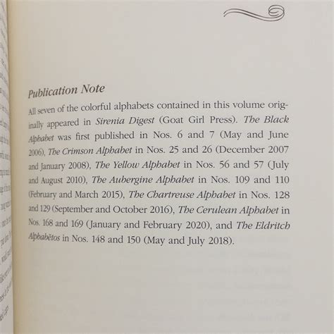 Caitlin R. Kiernan: 'The Variegated Alphabet' Signed Limited Edition
