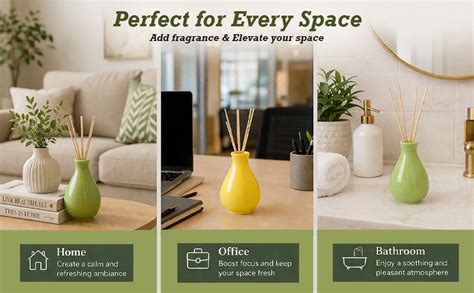 Mkd2 Rise Ceramic Reed Diffuser Pot I Empty Aroma Pot, Bottle Shape, 2 ...