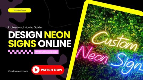 Custom Neon Sign Maker - Design Online + Video Guide - Voodoo Neon