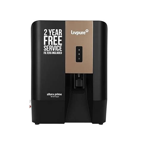 Buy Livpure Allura Prime Water Purifier RO+UV+UF+Copper+Alkaline | Zero ...