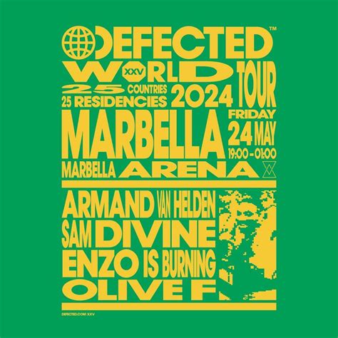 Defected in the Bull Ring, Marbella Arena, 24 May to 25 May | AllEvents