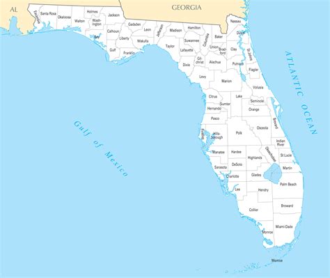 Florida County Map Free at Saul Carroll blog