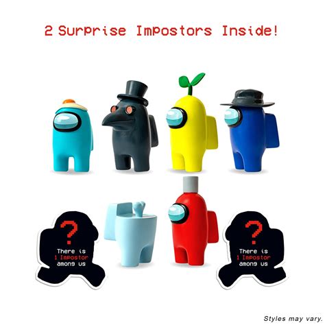 Among Us Crewmate Figures 8 Pack Deluxe Box, Official Merchandise ...