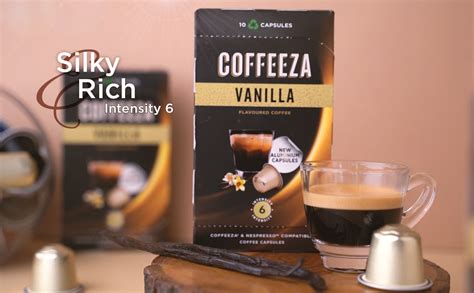 COFFEEZA Vanilla Flavoured Aluminium Coffee Capsules, Intensity - 6 ...
