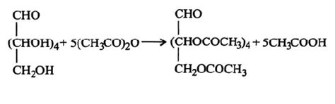 During acetylation of glucose it needs x moles of acetic anhydride. The ...