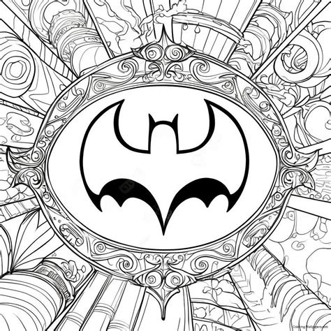 Batman Logo Coloring Page