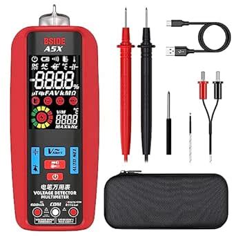 BSIDE Digital Multimeter Tester Electrical Amp Voltmeter Rechargeable ...