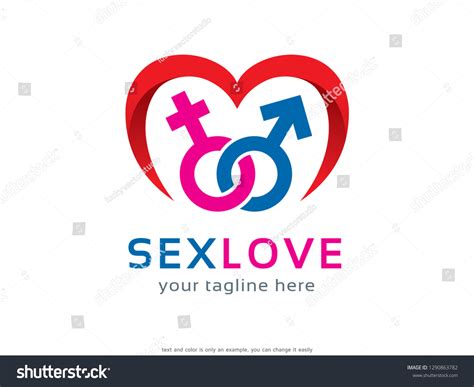 Sex Love Logo Template Design Vector: vetor stock (livre de direitos ...