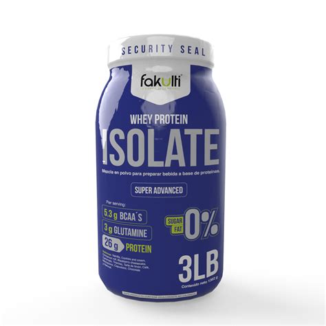 Whey Protein Isolate Proteína 3lbs – Fakulti