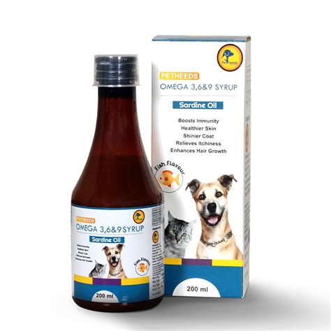 PETHEEDS Omega 3-6-9 Syrup for Dogs & Cats (200 ml) | Concentrated ...