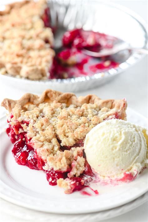 Cherry crumble pie – Artofit