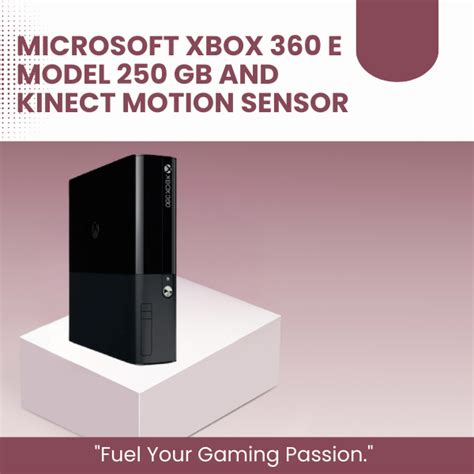 Microsoft Xbox 360 E model And Kinect Sensor - JVG ELECTRONICS