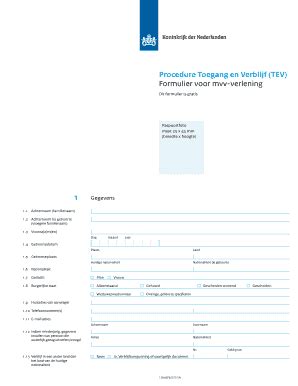 Procedure Toegang En Verblijf (TEV) - Fill and Sign Printable Template ...