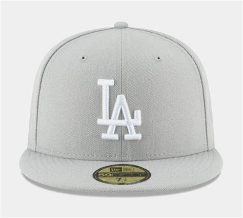 Los Angeles Dodgers 59FIFTY Fitted Cap Mens Hat (Grey) | Hats for men ...