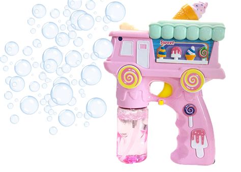 Electric Bubble Gun Toy – Ice Cream Bubble Shooter for Kids