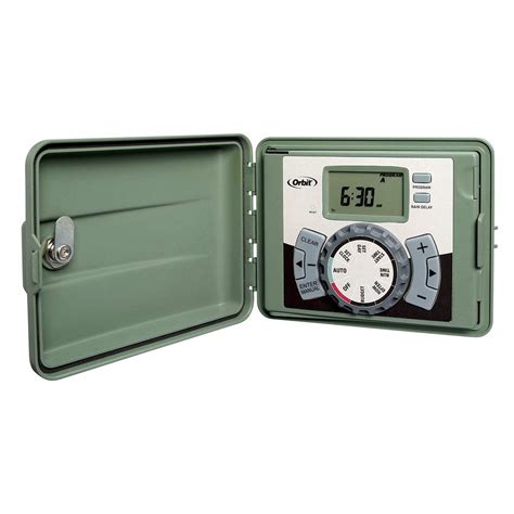 Orbit 57896 6-Station Outdoor Swing Panel Sprinkler System Timer ...