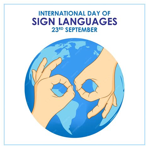 Premium Vector | Vector illustration for International Day of Sign ...