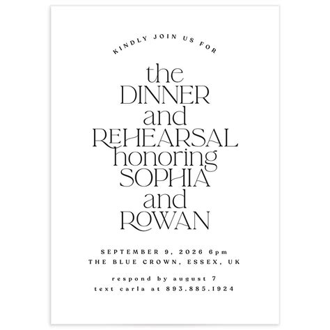 Rehearsal Dinner Invitations | The Knot