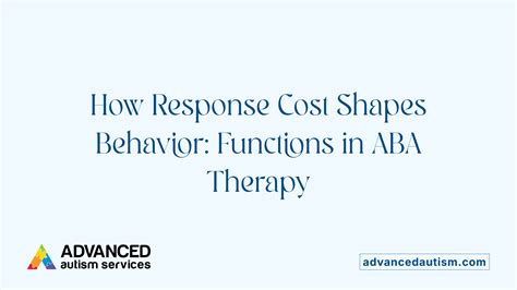 Response Cost In ABA Therapy | Advanced Autism Services