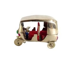 Buy Brass Miniature auto rickshaws – Passenger Tempo showpiece – Metal ...