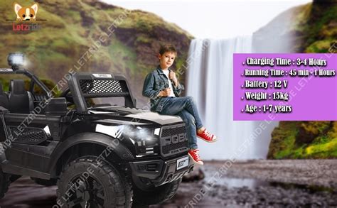 Buy LETZRIDE Pobo Battery Car for Kids | Battery Operated Big Size Car ...