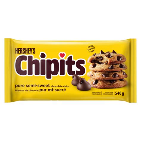 Buy Hershey's Gluten-Free Chipits Chocolate Chips Pure Semi Sweet 540 g ...
