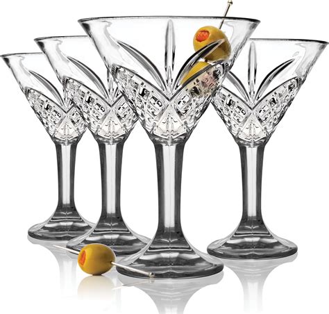 Amazon.com | Godinger Martini Glasses, Cocktail Glasses, Martini ...